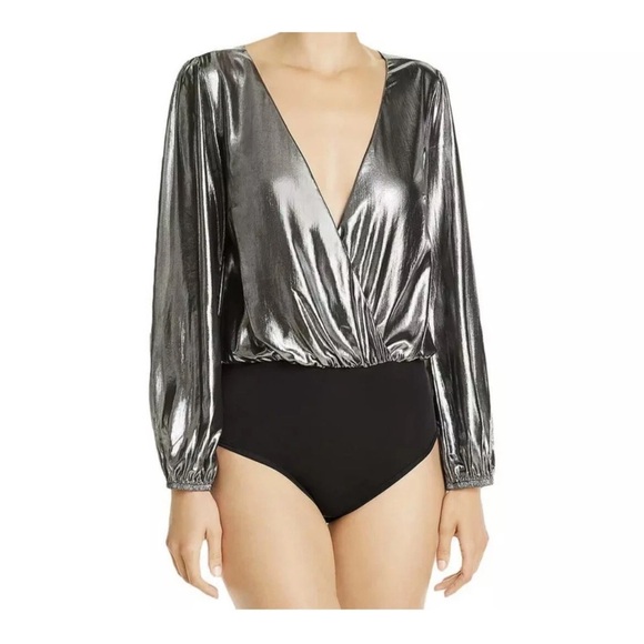 French Connection Tops - Metallic Bodysuit